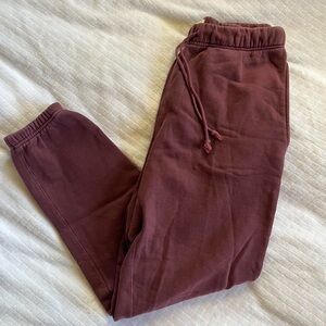 Elwood Burgundy Jogger Pants